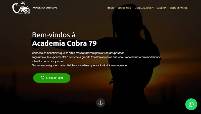 Site Academia Cobra - OkWeb